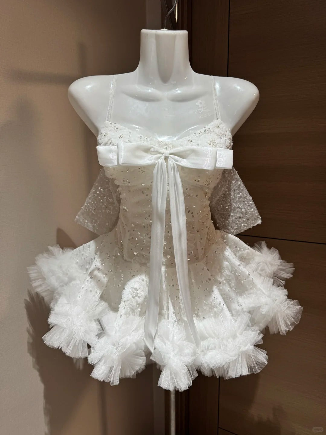 Mignonne robe de bal à fines bretelles en tulle blanc Night In Rio Inspo Idées de robes de bal de promo RB4035