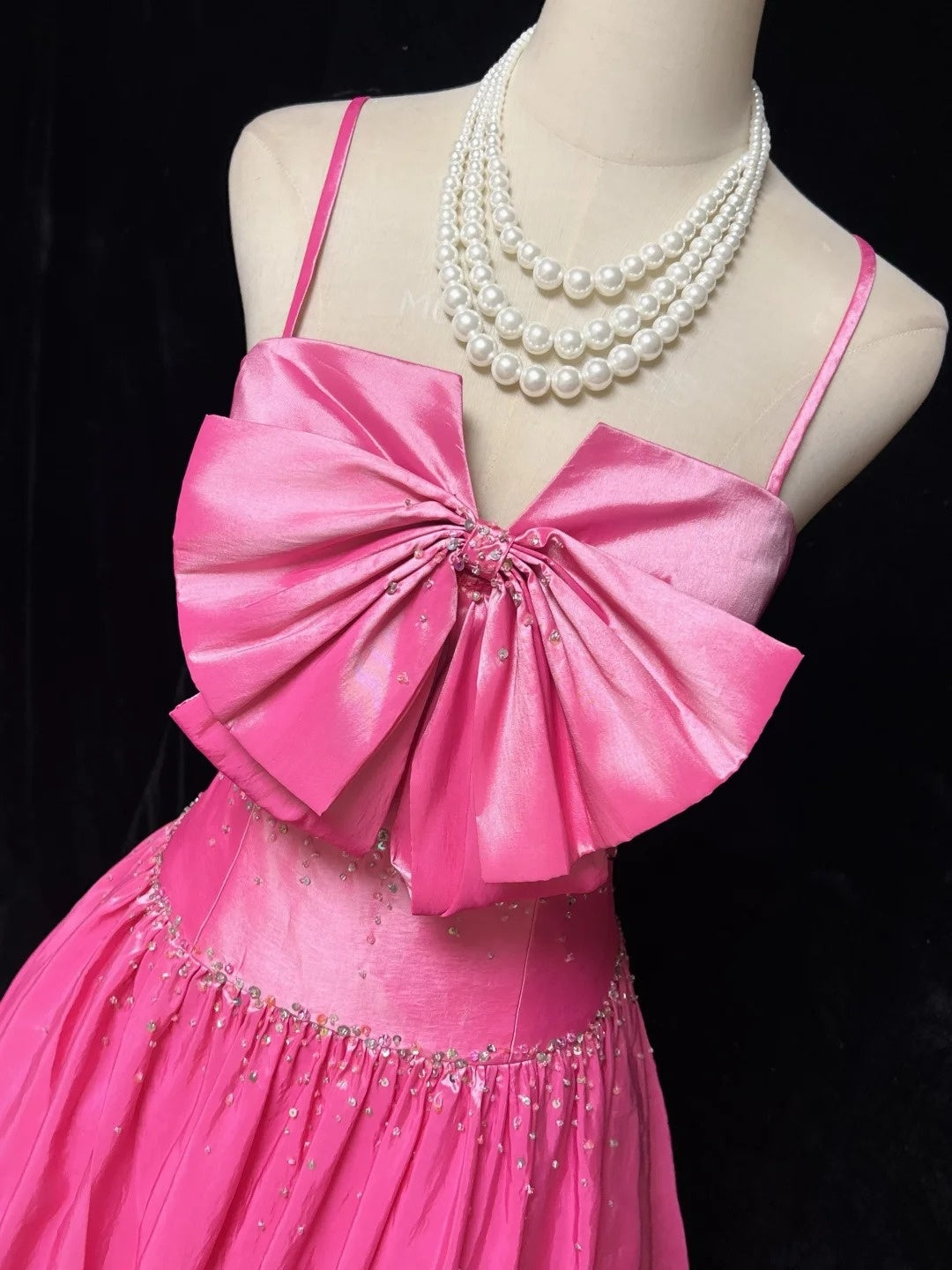 Princess Prom Dresses Ball Gowns Spaghetti Strap Pink Sleeveless Evening Long Formal Dress RB3260