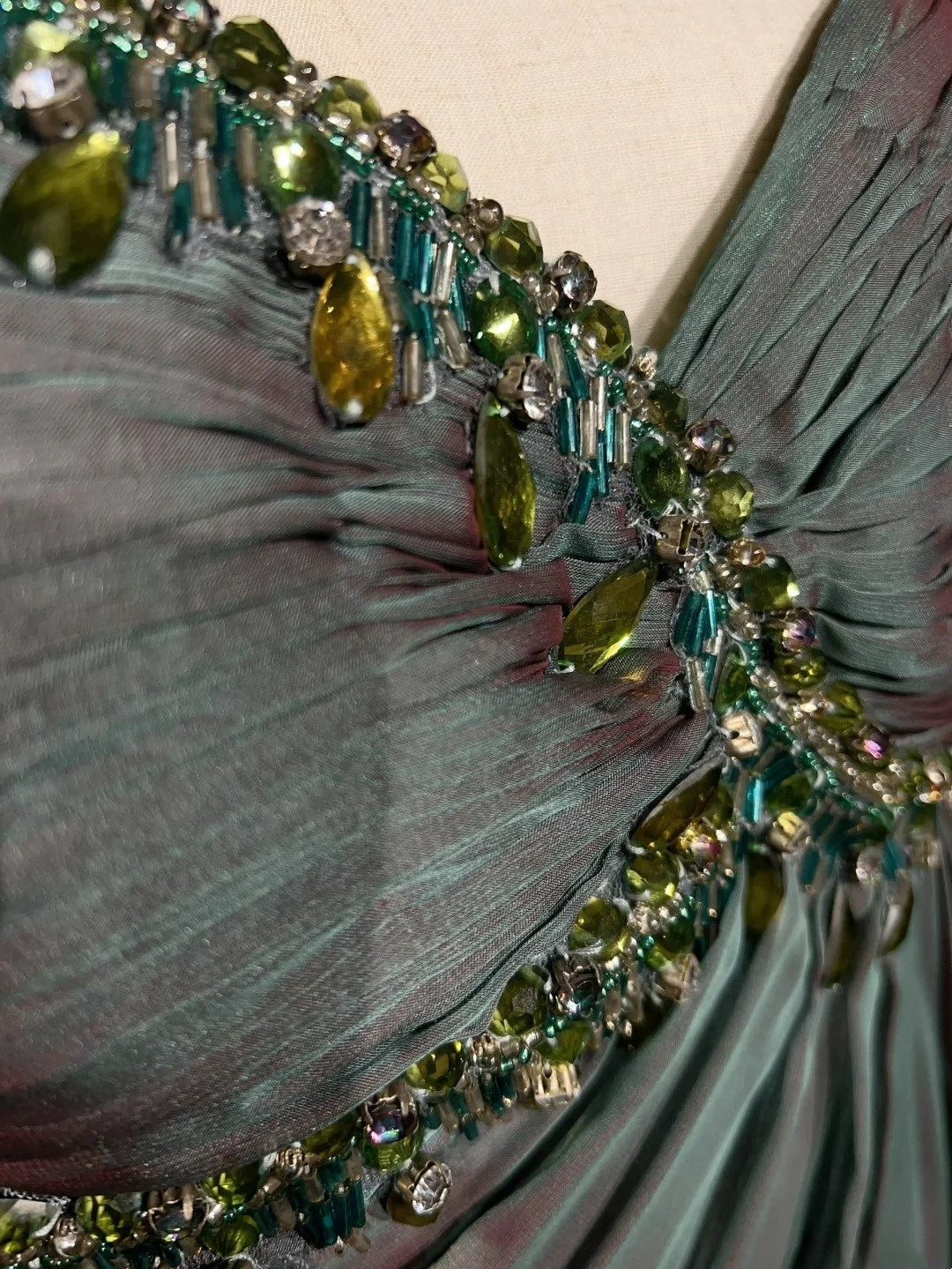 Vintage Ballkleid Ästhetik Kleider A-Linie Spaghettiträger Grün Chiffon Langes Abendkleid N3017