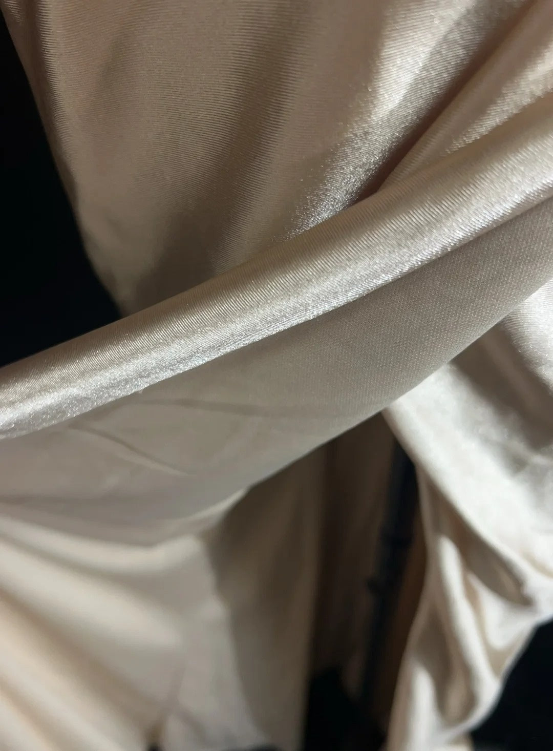 Robes de bal vintage des années 90, sirène, épaules dénudées, en satin champagne, longue robe de bal N3010
