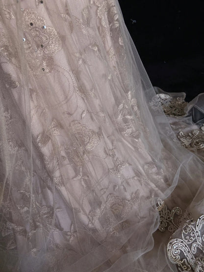 Vintage Prom Dresses Meerjungfrau V-Ausschnitt Pink Spitze 80er Jahre Lange Formelle Abendgarderobe N3875