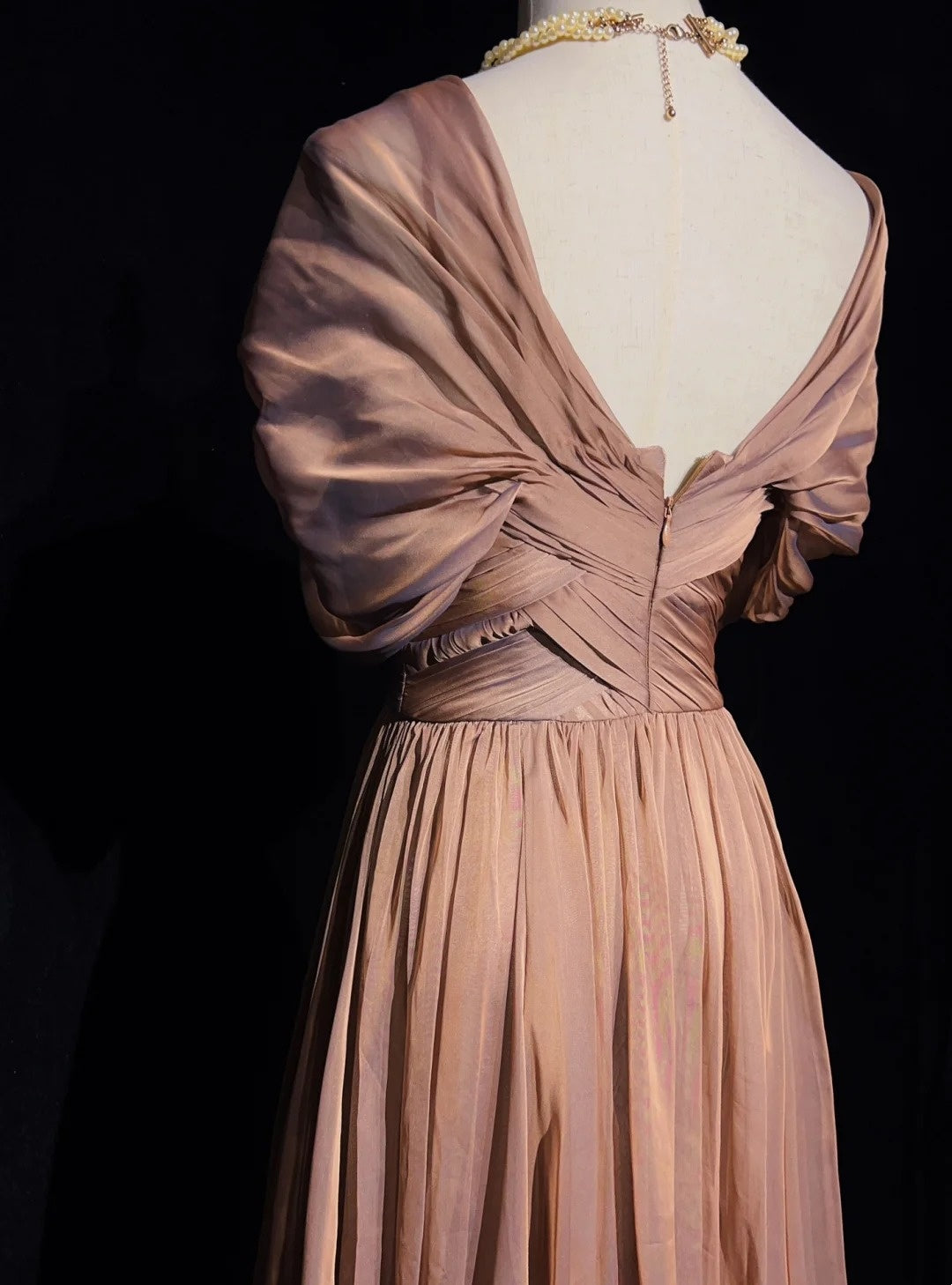 Robes de bal vintage des années 80, coupe trapèze, à fines bretelles, avec volants, longues tenues de soirée N3454