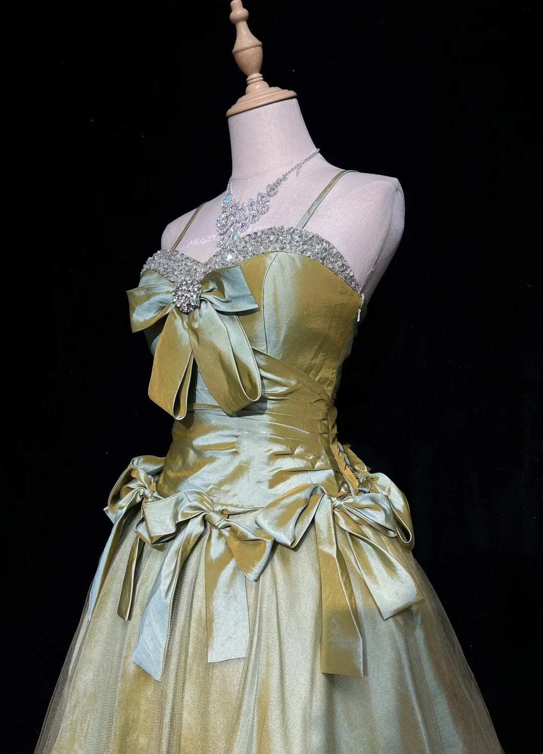 Vintage Ball Gown Spaghetti Strap Green Short Mini Senior Inspo Birthday 16th Party Outfits Homecoming Dresses RB3954