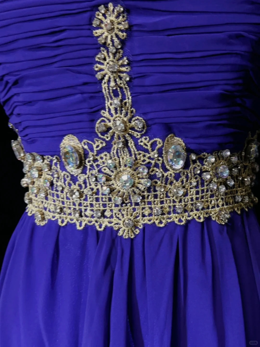 Modest Prom Dresses A Line Purple Jewel Neck With Ruffled Beads Lace Long Formal Outfits N3700