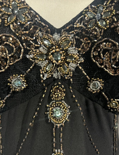 Robes de bal vintage Sirène Halter Petite robe noire avec volants Tenues de soirée longues N3446