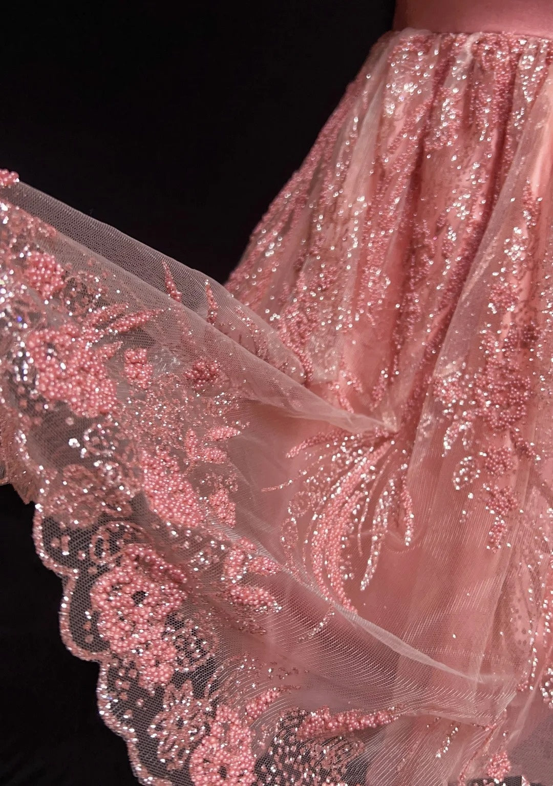 Hübsches Ballkleid Spaghettiträger Rosa Pailletten mit 3D Blumen Tüll Kurze Mini-Heimkehrkleider N2527