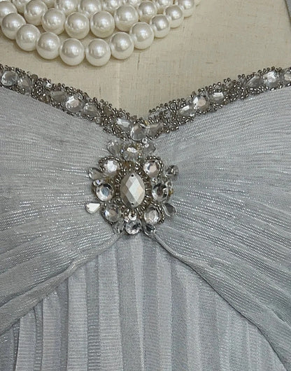 Cute A Line Spaghetti Strap Silver Knee Length 18th Birthday Gown Homecoming Dresses N3692