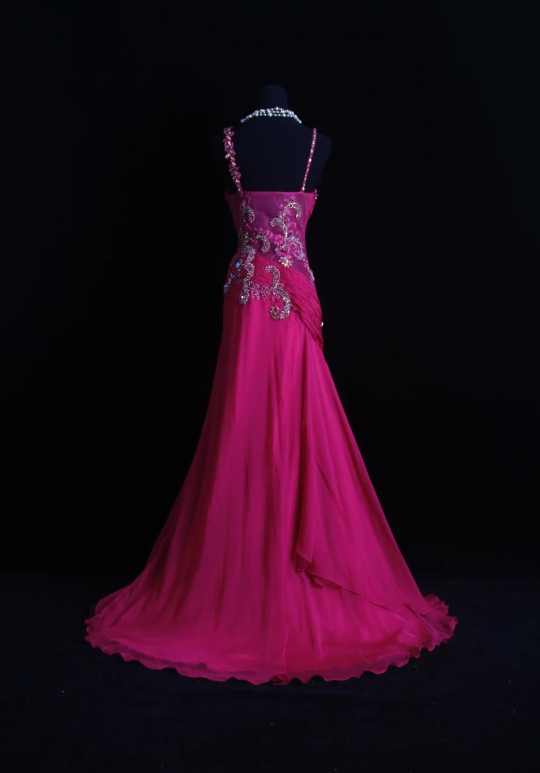 Elegant Mermaid Sweetheart Chiffon With Beading 18th Birthday Elegant Outfit Formal Prom Dresses N4183