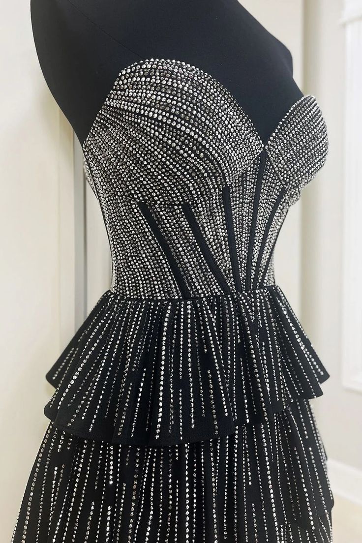 Zarte Sweetheart Glitzer Prinzessin Heimkehrkleider mit Rüschen RB3204