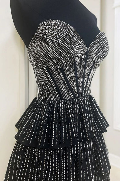 Zarte Sweetheart Glitzer Prinzessin Heimkehrkleider mit Rüschen RB3204