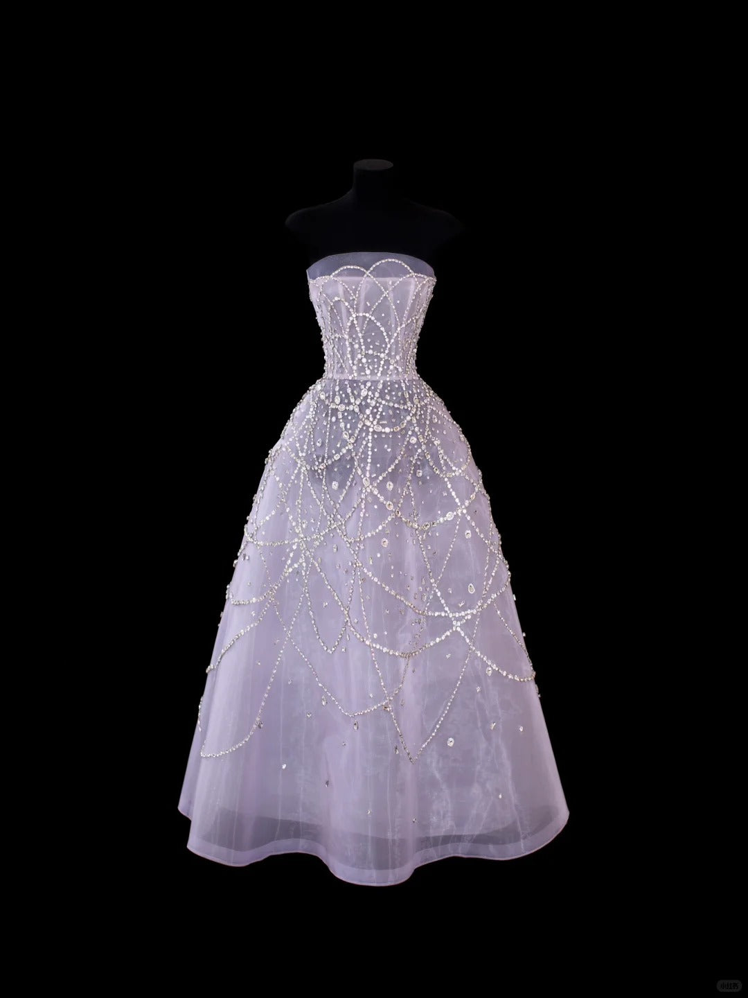 Sparkly Ball Gown Strapless Tulle With Beading Tea Length Prom Dresses Inspo Evening Outfits RB4321