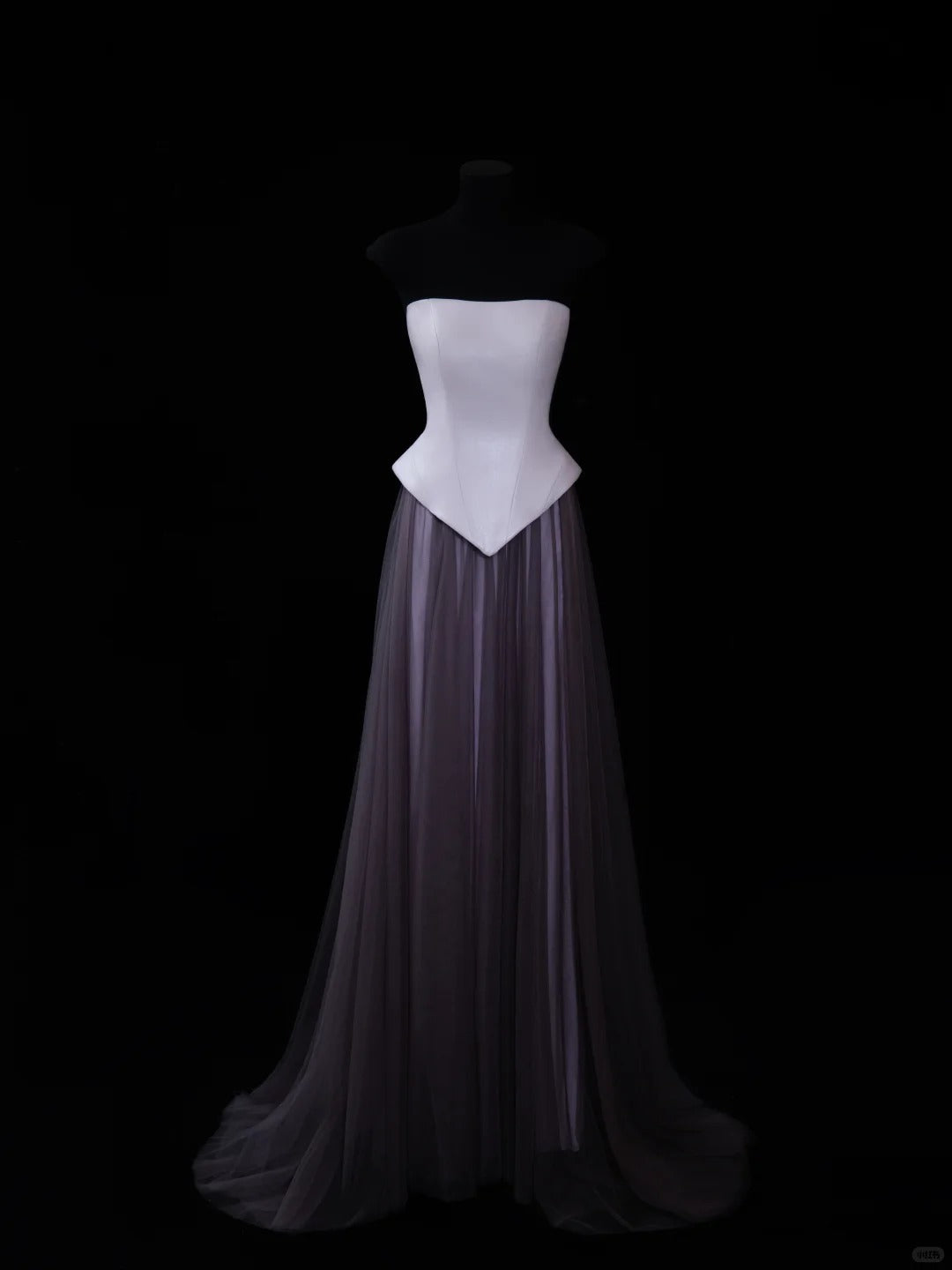 Classy A line Strapless Satin Tulle Prom Dresses Long Evening Party Formal Outfits RB6648