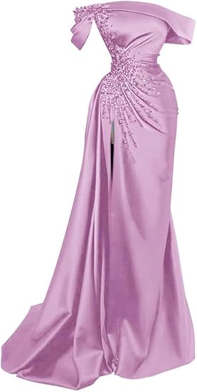 Sexy Mermaid Off The Shoulder Burgundy Satin Prom Dresses Inspiration Birthday Dress Princess Graduation Dress B363