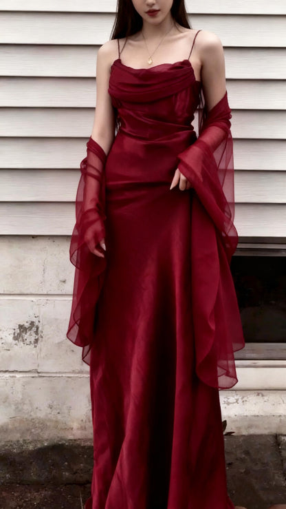 Robe de bal longue et sexy à bretelles spaghetti, vert foncé, robe de soirée fendue, robe de remise de diplôme, RB1202