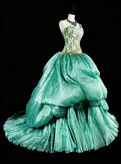 Bescheidene Ballkleider für den Abschlussball, One Shoulder, Grün, Bodenlang, Formelle Abendgarderobe N3518