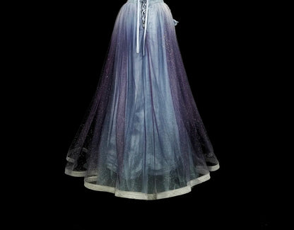 Vintage Prom Dresses A line Off The Shoulder Lilac With 3D Appliques 2000s Long Party Dress N2381