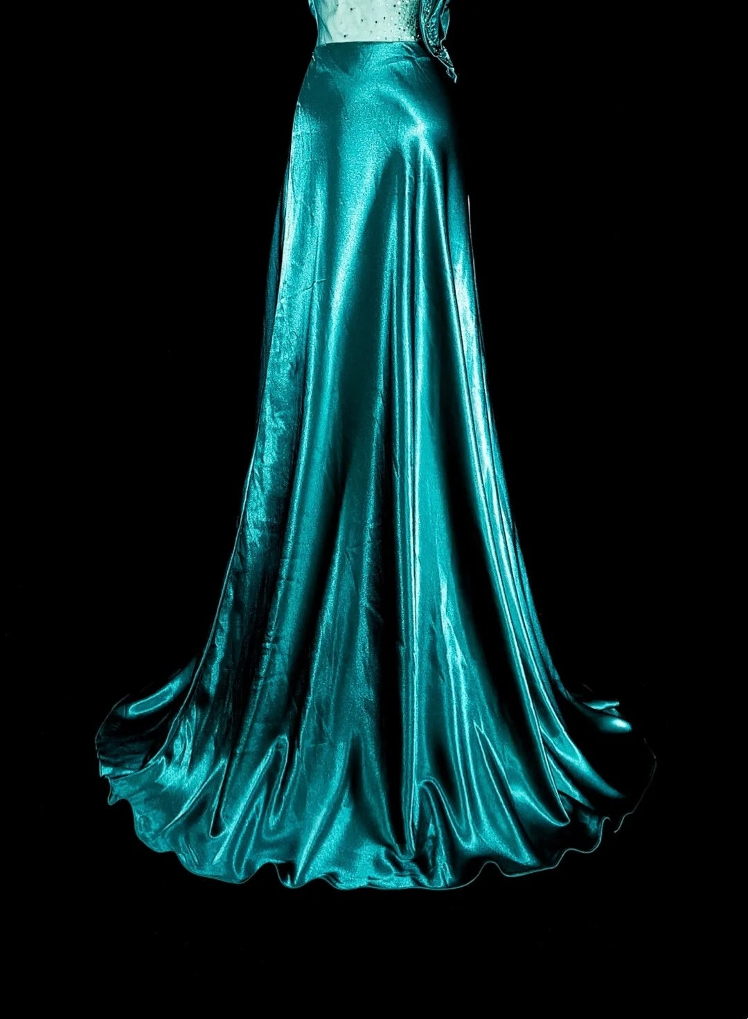 Vintage-Abendkleider im Stil der 1950er Jahre: Klassisches A-Linien-Kleid in Dunkelgrün, lang, inspirierend, für festliche Anlässe (N1992)