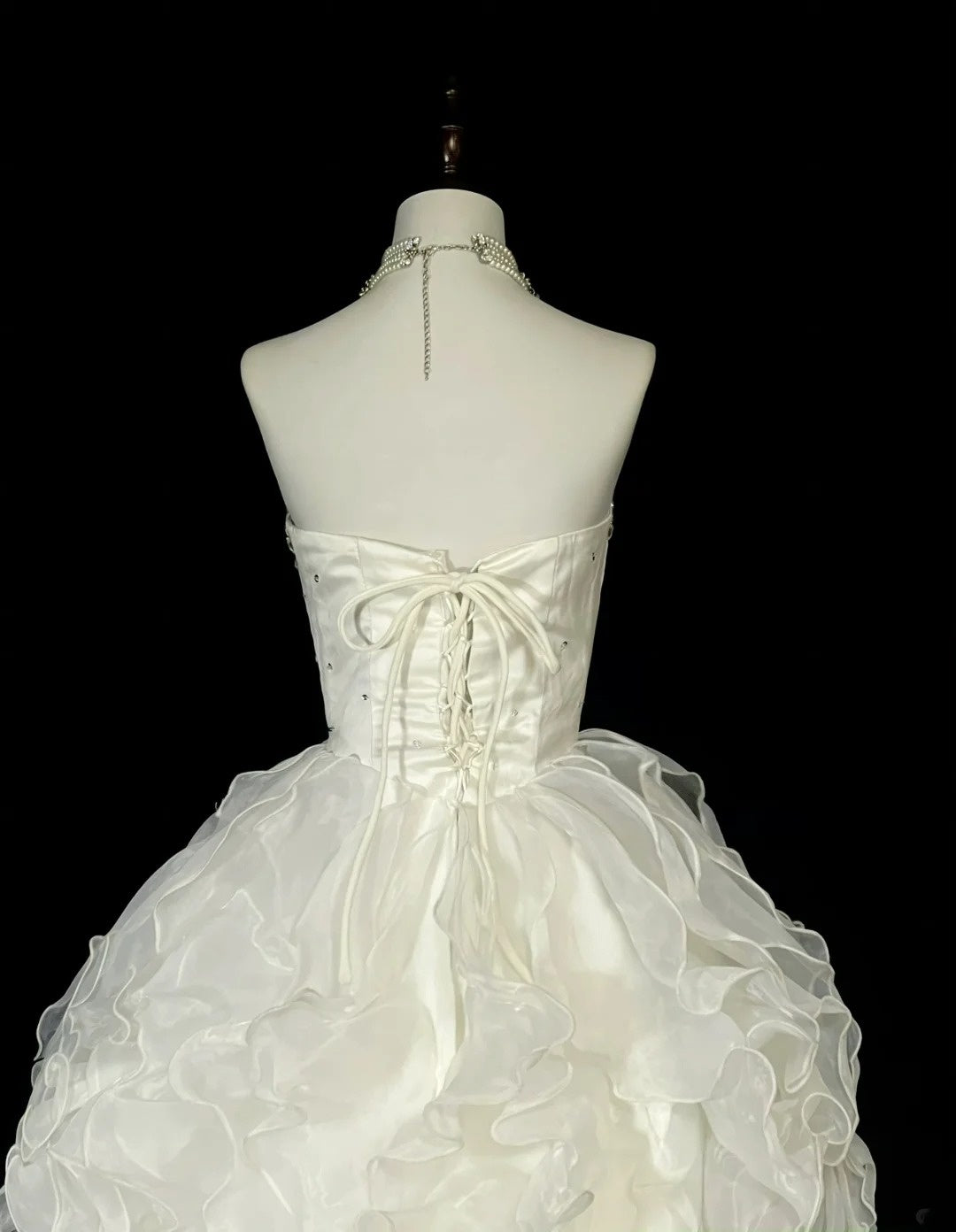 Vintage 80er Jahre Brautkleid Ballkleid Herzausschnitt Weißes Tüll Langes Brautkleid Figurbetontes Brautkleid N1467