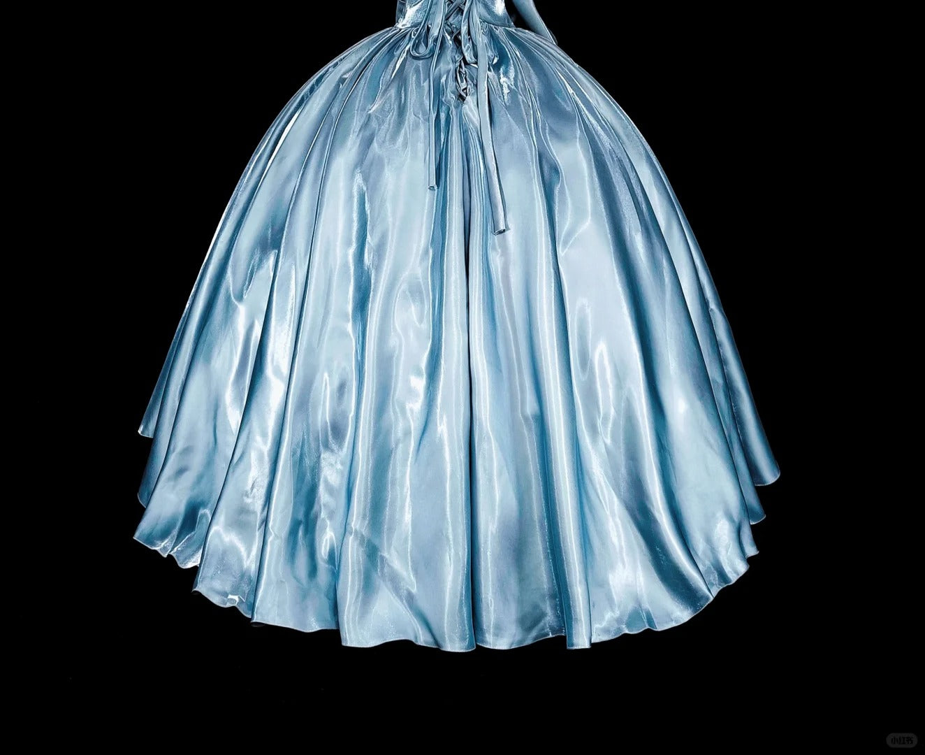 Princess Ball Gown Strapless Light Sky Blue Satin With Bow-knot Sweet 16 Dresses Quinceanera Dress N3417