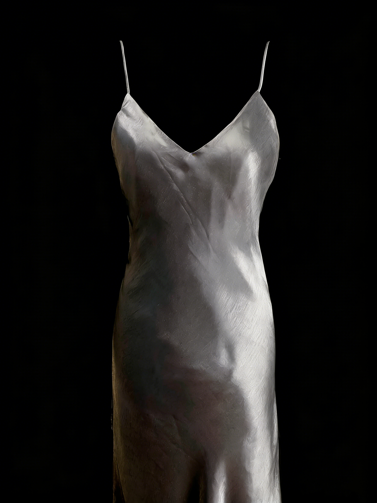 Robe fourreau grise à fines bretelles, style vintage années 80, 70 et 90, idéale pour une soirée étudiante ou un bal de fin d'année (N1153)