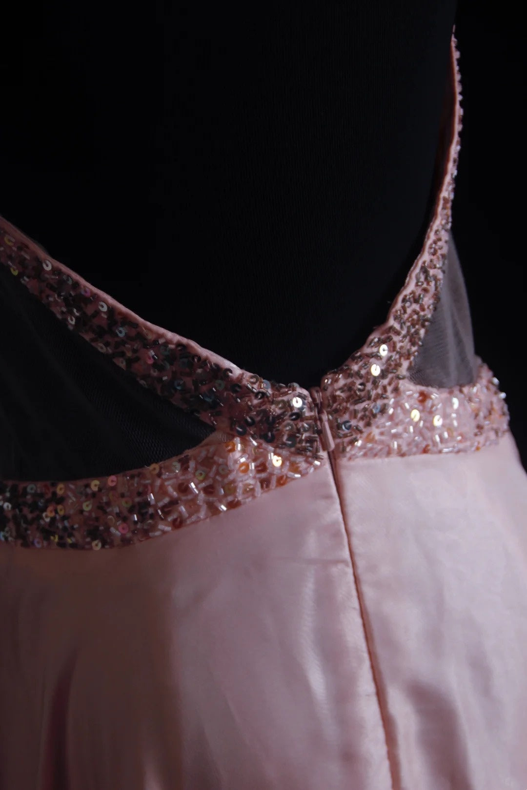 Vintage Prom Dresses Aesthetic 80s Retro A line V Neck Pink Chiffon Floor Length Formal Outfits N2331