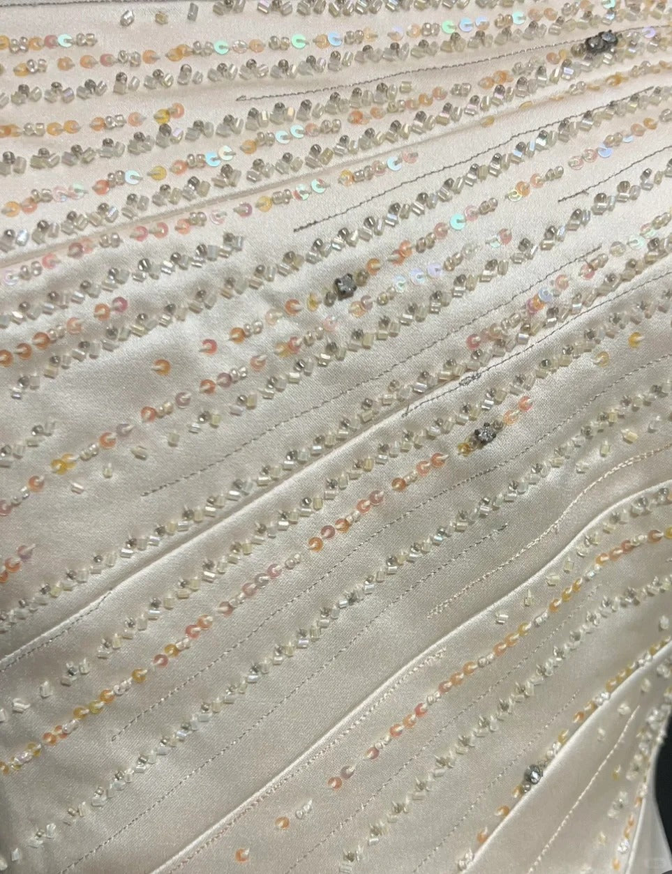 Robes de mariée vintage années 20 style sirène sans bretelles avec perles pour jardin d'été longue robe de mariée N3683