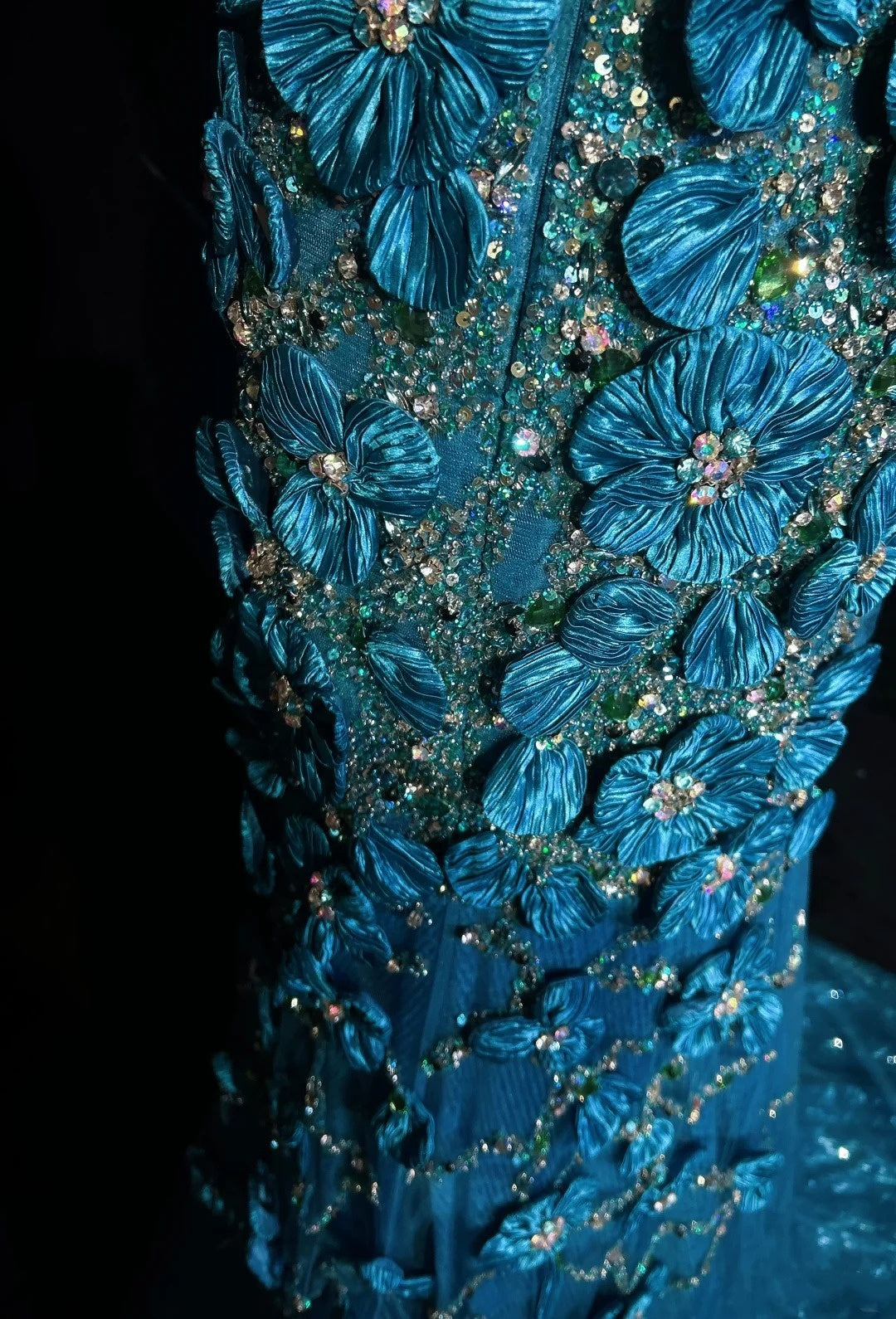 Robes de bal vintage des années 80 Robe de soirée longue asymétrique à paillettes bleu roi et bretelle irrégulière N2537