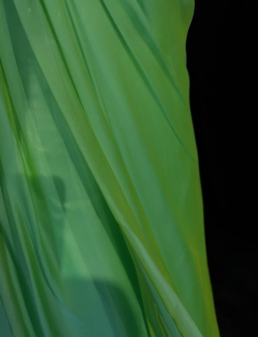 Magnifique Robe de Bal Coupe Droite Épaule Dénudée en Chiffon Vert avec Fleurs Longue Robe de Soirée Formelle N2889