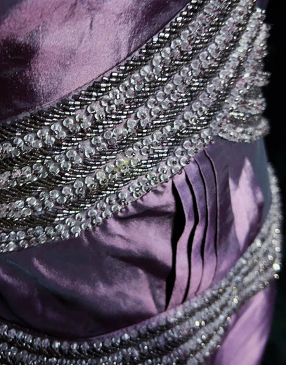 Robes de bal de rêve des années 90 Sirène Cœur Raisin avec perles Tenues de soirée formelles N3833