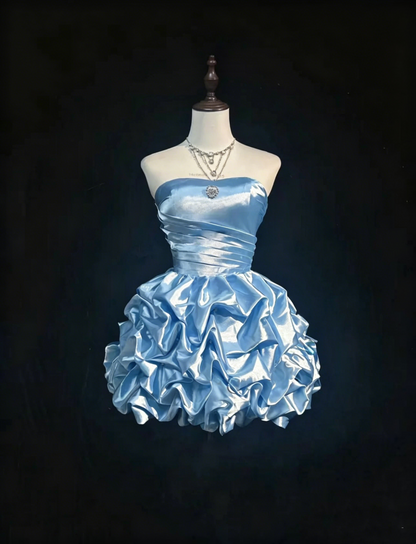 Süßes Ballkleid Sweetheart Hellblau 16. Geburtstag Kleid Homecoming Kleider N3807