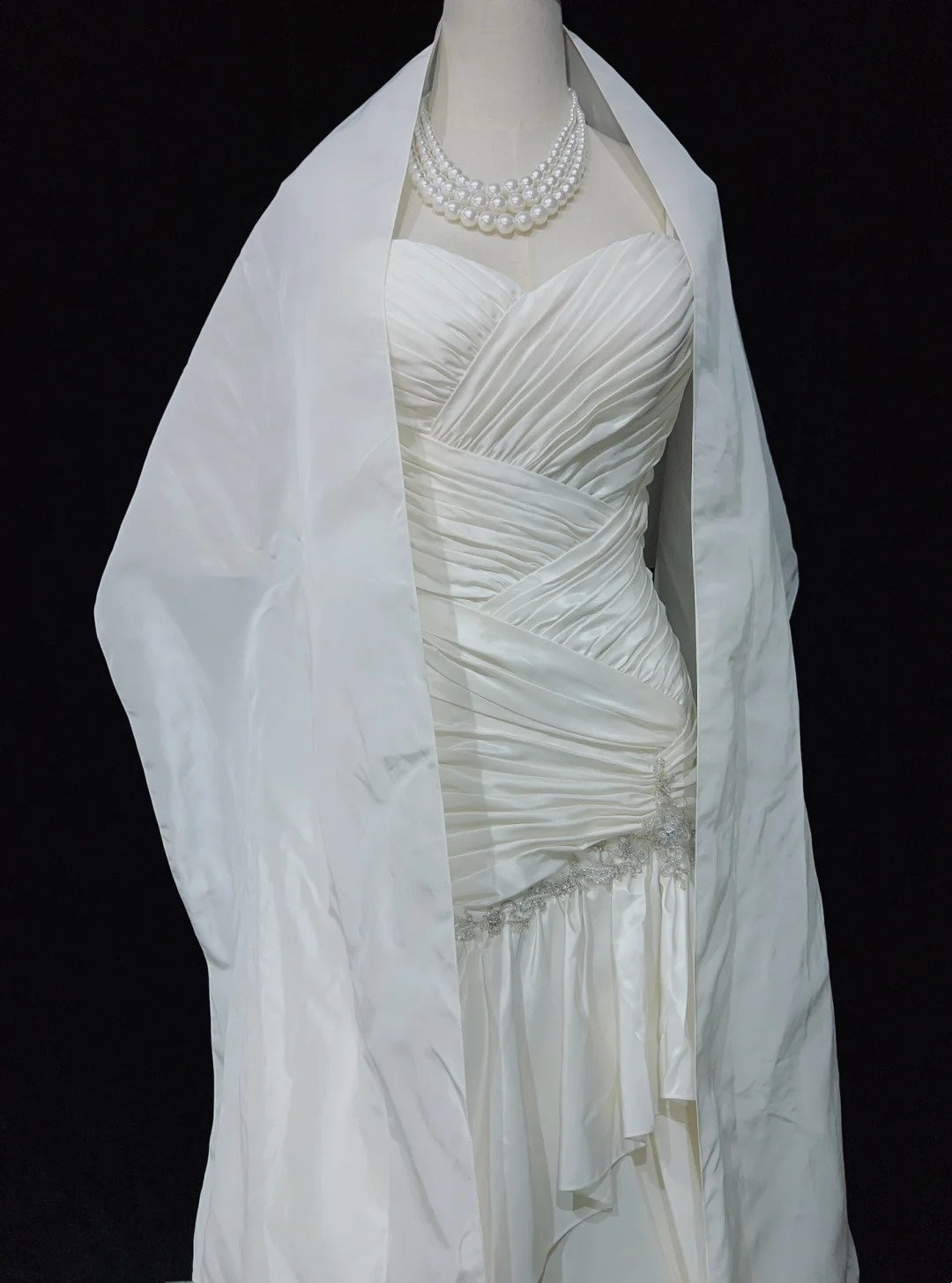Unique Wedding Dresses Mermaid Spaghetti Strap Beach Boho Satin With Tiered Layers White Long Bridal Gown N3612