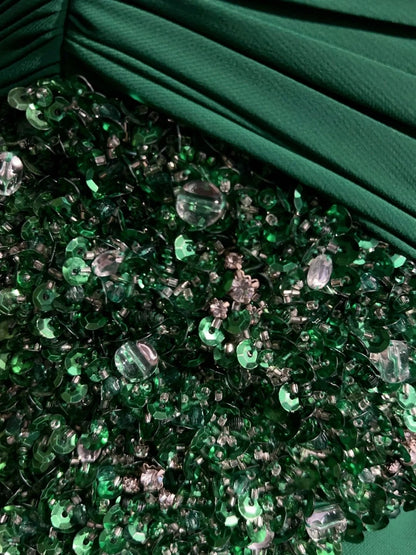 Jolies Robes de Soirée Courtes Vertes en Mousseline de Soie avec décolleté en Cœur, forme trapèze, pour bal de promo N2613