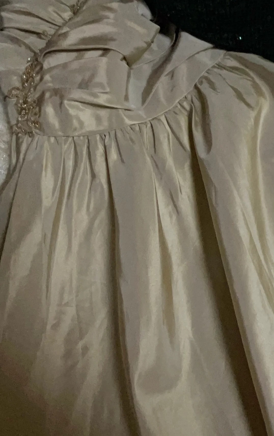 Robes de bal vintage des années 2000, sirène, bustier en cœur, couleur champagne avec perles, longue robe de bal N3023
