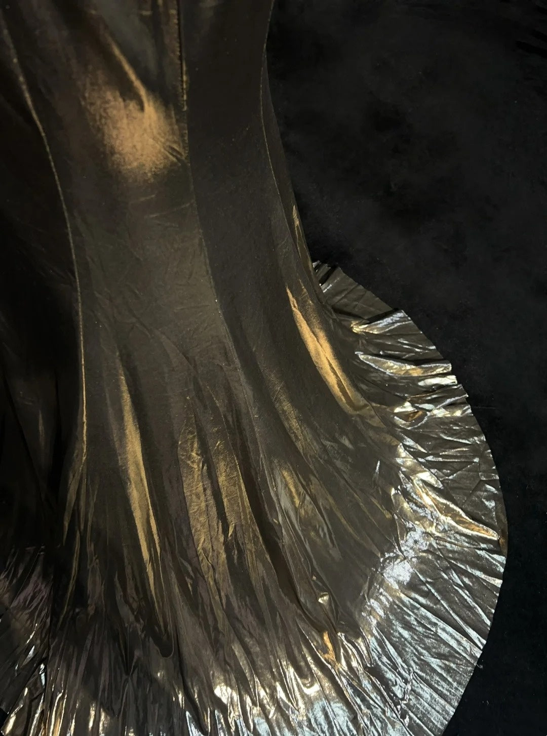 Belles robes de bal sirène asymétrique en satin avec corsage à volants longues tenues de soirée N3370