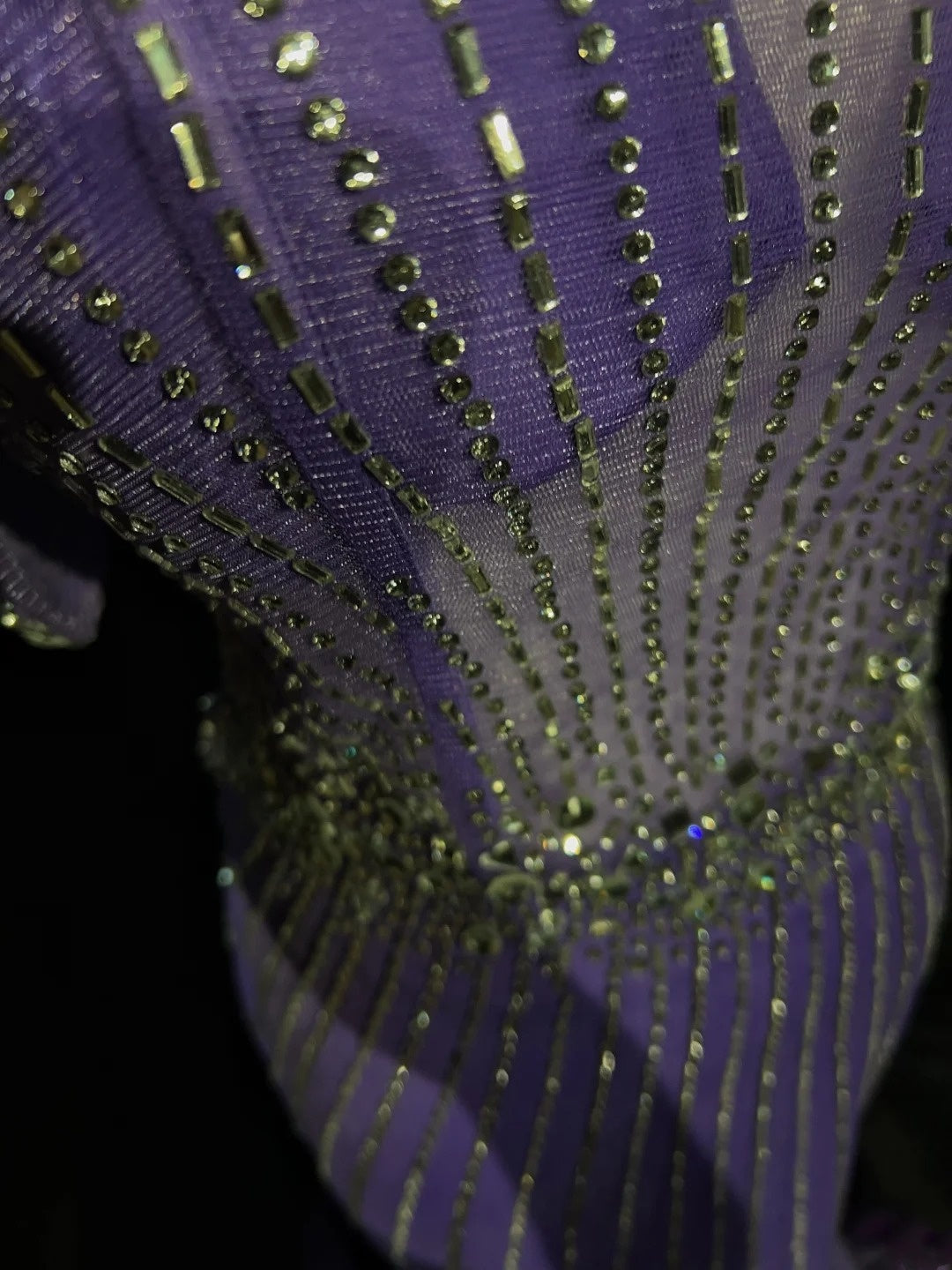 Glitter Prom Dresses Mermaid Sweetheart Lilac Tulle With Beading Backless Long Formal Evening Dress N3888