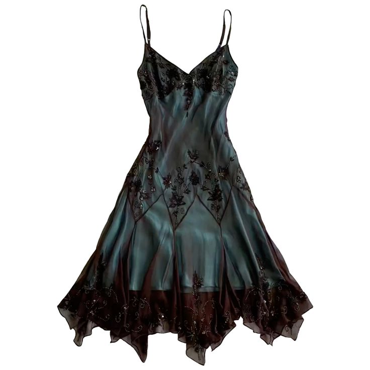 Robes de bal vintage Robe de soirée formelle vert sans manches avec bretelles spaghetti style sirène années 90 RB3016