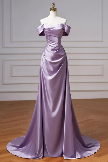 Marineblaues Ballkleid, schulterfreies Abendkleid mit abnehmbarer Schleppe, Modell N1853