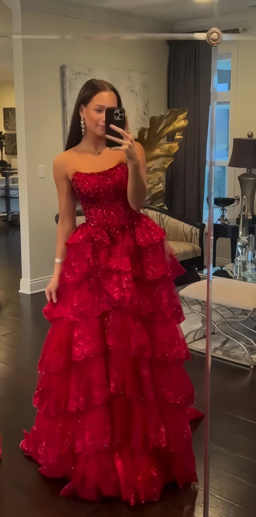 Bescheidenes Ballkleid, trägerlos, hellgrün, ärmellos, edles Ballkleid, Inspiration, Partykleid, Prinzessinnen-Abschlusskleid B648