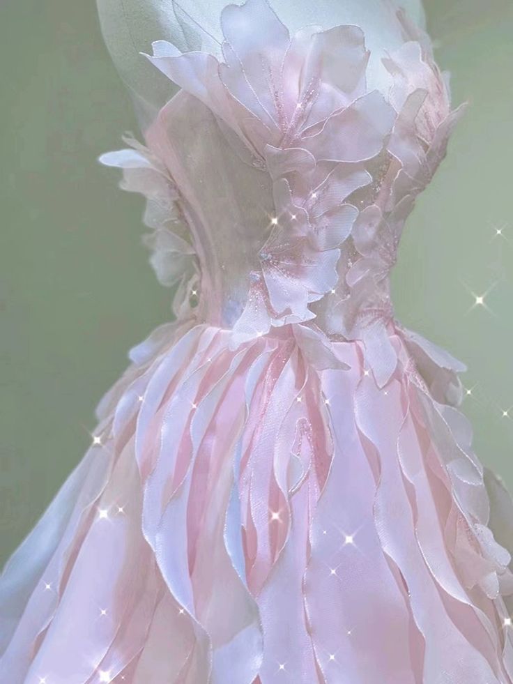 Robe de soirée rose de princesse, robe de fête féerique, robe fleurie d'anniversaire pour fille - Robes de soirée formelles AB518