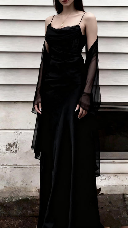 Robe de bal longue et sexy à bretelles spaghetti, vert foncé, robe de soirée fendue, robe de remise de diplôme, RB1202