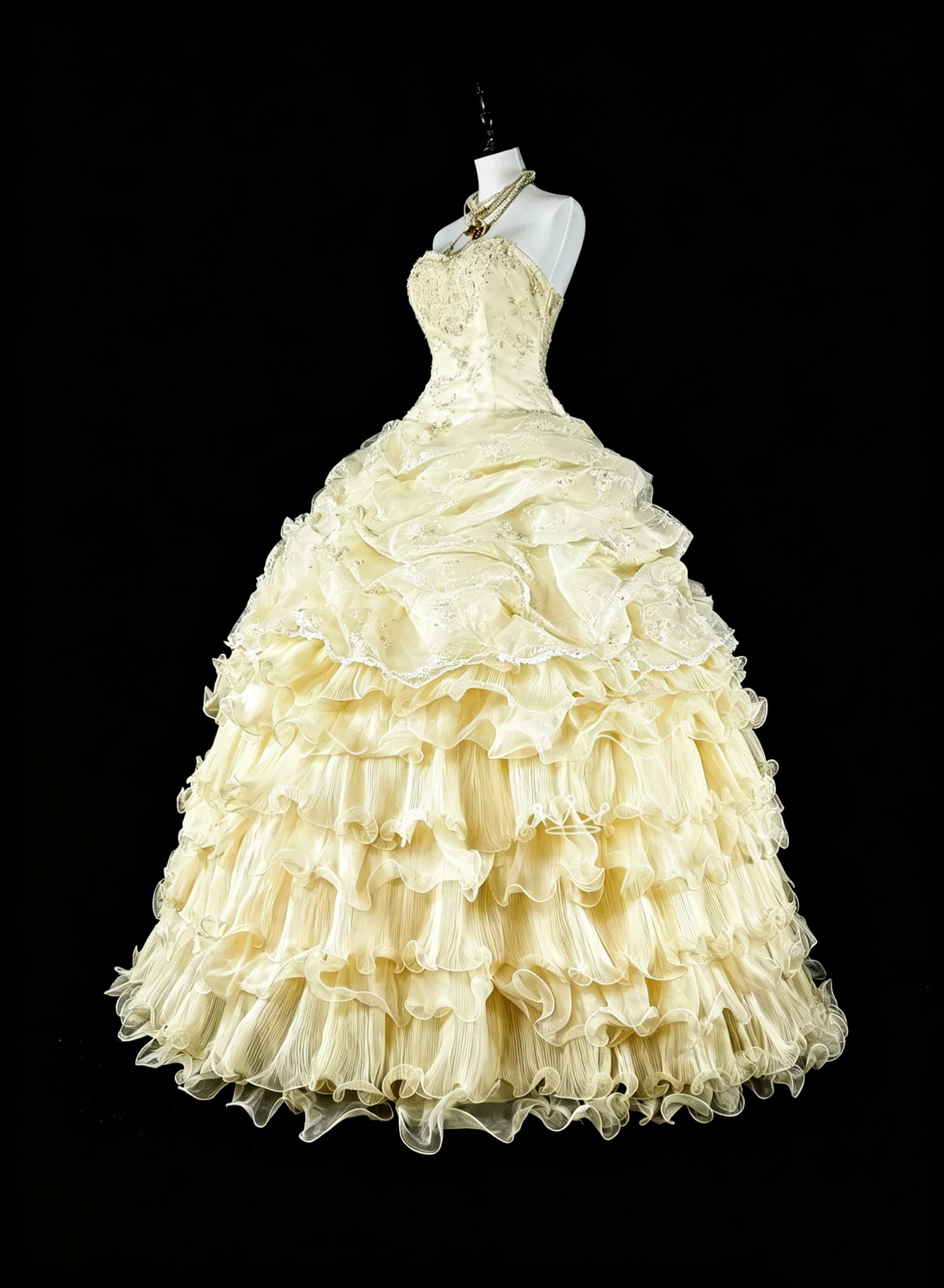 Bescheidene Ballkleider Gelb Trägerlos Ärmellos Sweet 16 Kleid Formelle Abendgarderobe N3514