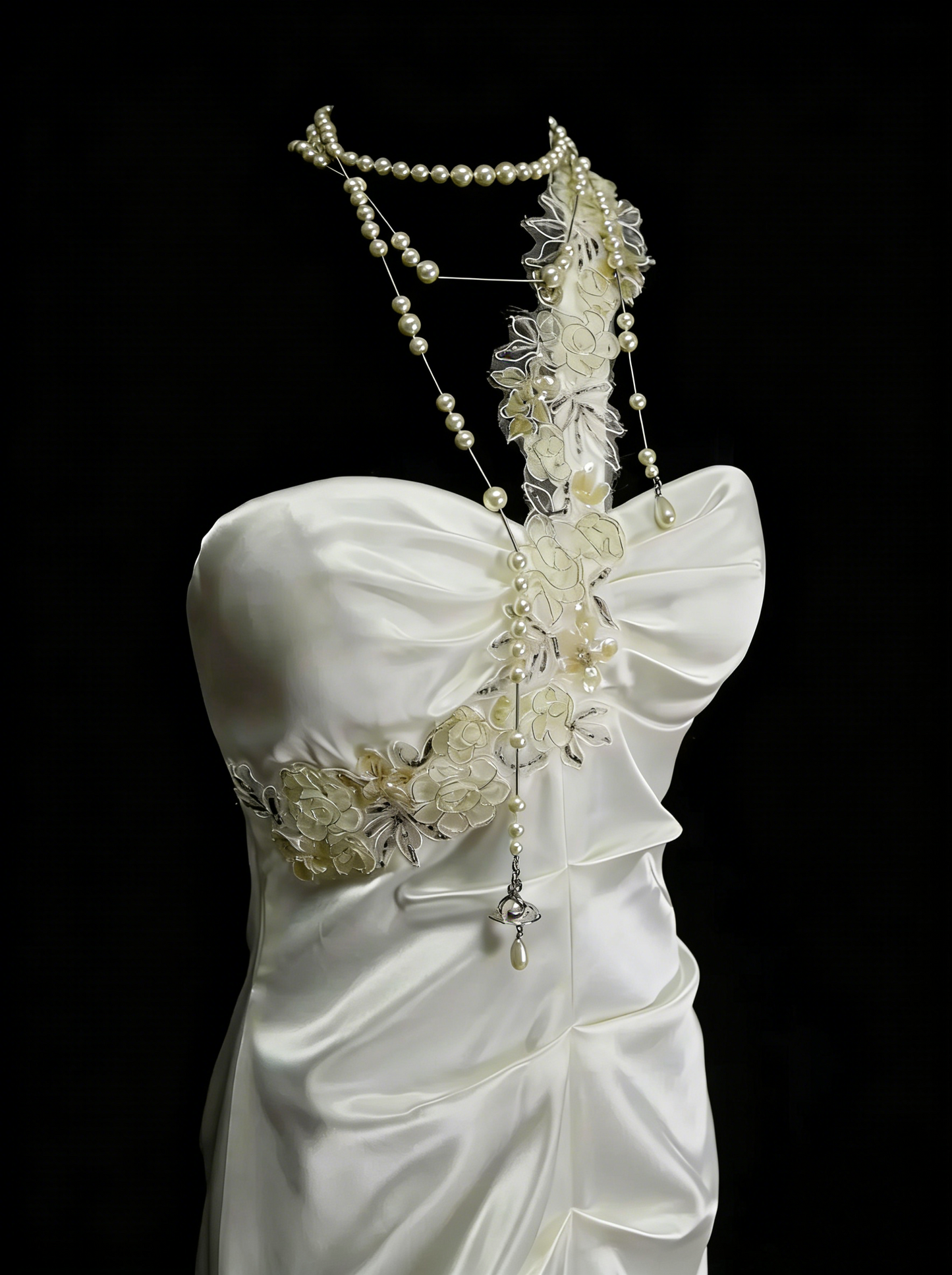 Vintage Mermaid One Shoulder White Backless Summer Formal For Women Girls Teens Prom Dresses N2236