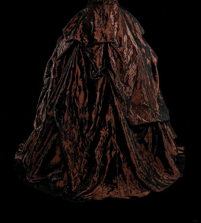 Vintage-Ballkleid mit Spaghettiträgern und Perlen, Falten, langes Abendkleid N2389