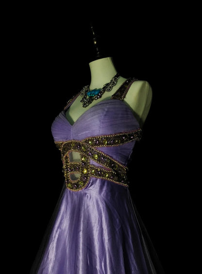 Retro-A-Linien-Abendkleid mit Spaghettiträgern, weinrotem Satin, ärmellos, 70er-Jahre-Stil, langes formelles Abendkleid N1487