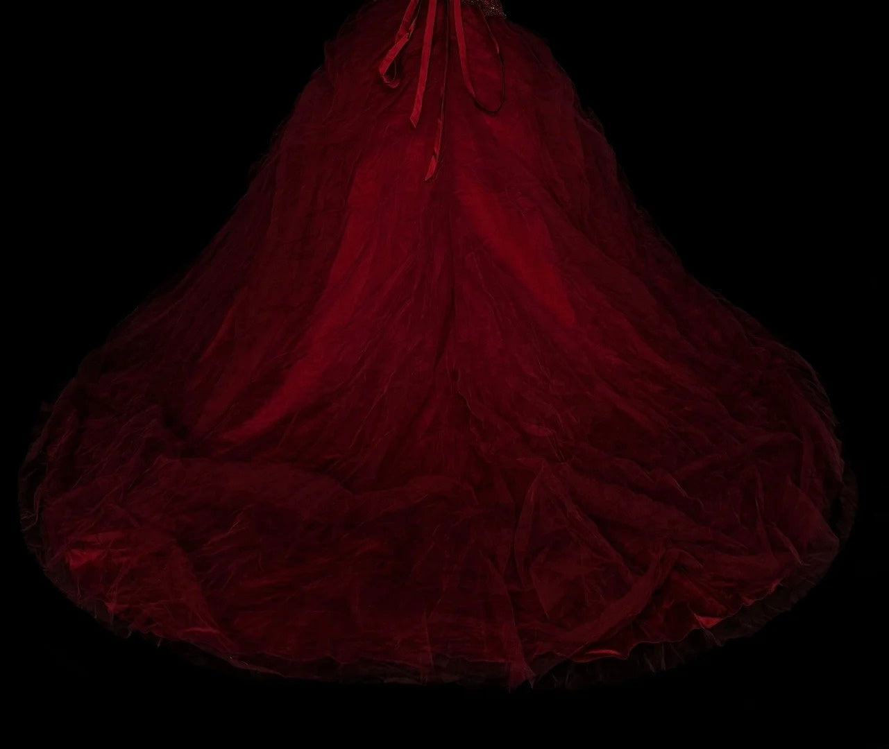 Robe de bal vintage dos nu en tulle bordeaux, robe de quinceañera longue, taille 15, Vestidos De Fiesta N1480