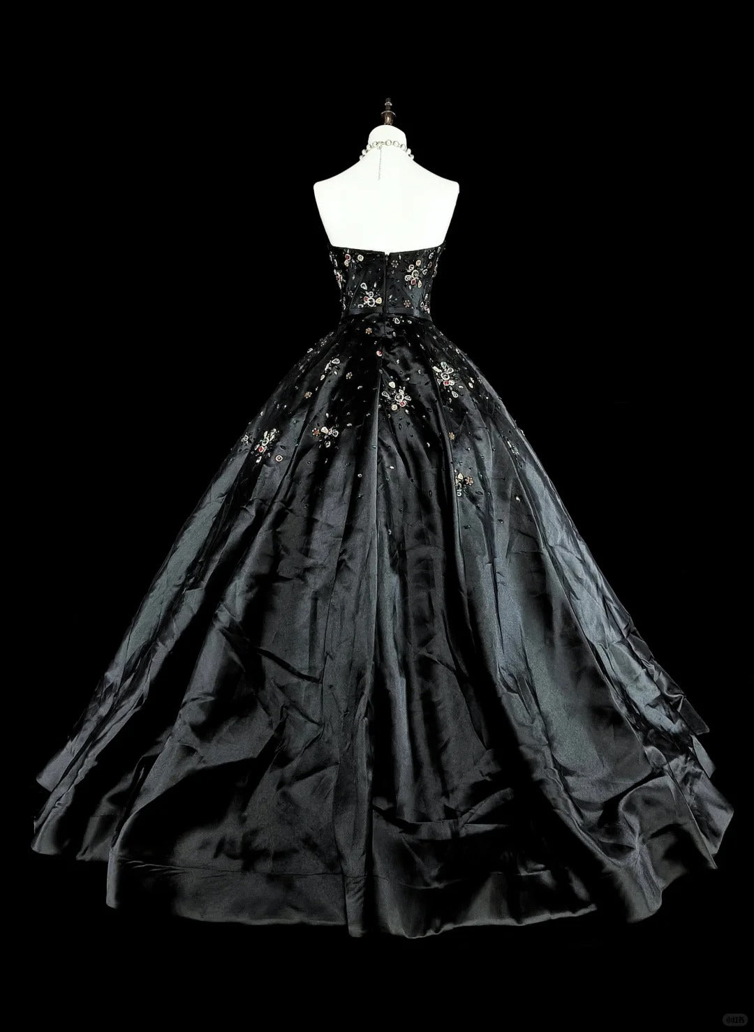 Bescheidene Ballkleider für den Abschlussball, trägerlos, aus schwarzem Tüll, Sweet 16 Kleid, formelle Abendgarderobe N3517