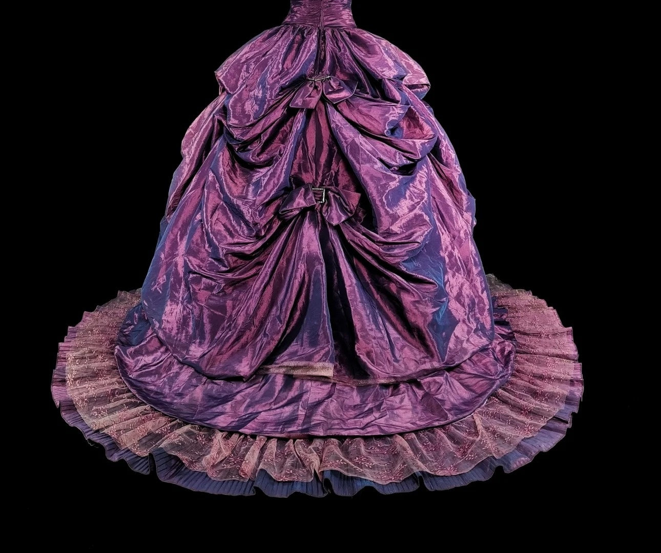 Cute Ball Gown Strapless Purple Taffeta Sweet 16 Dresses Quinceanera Dress N3414