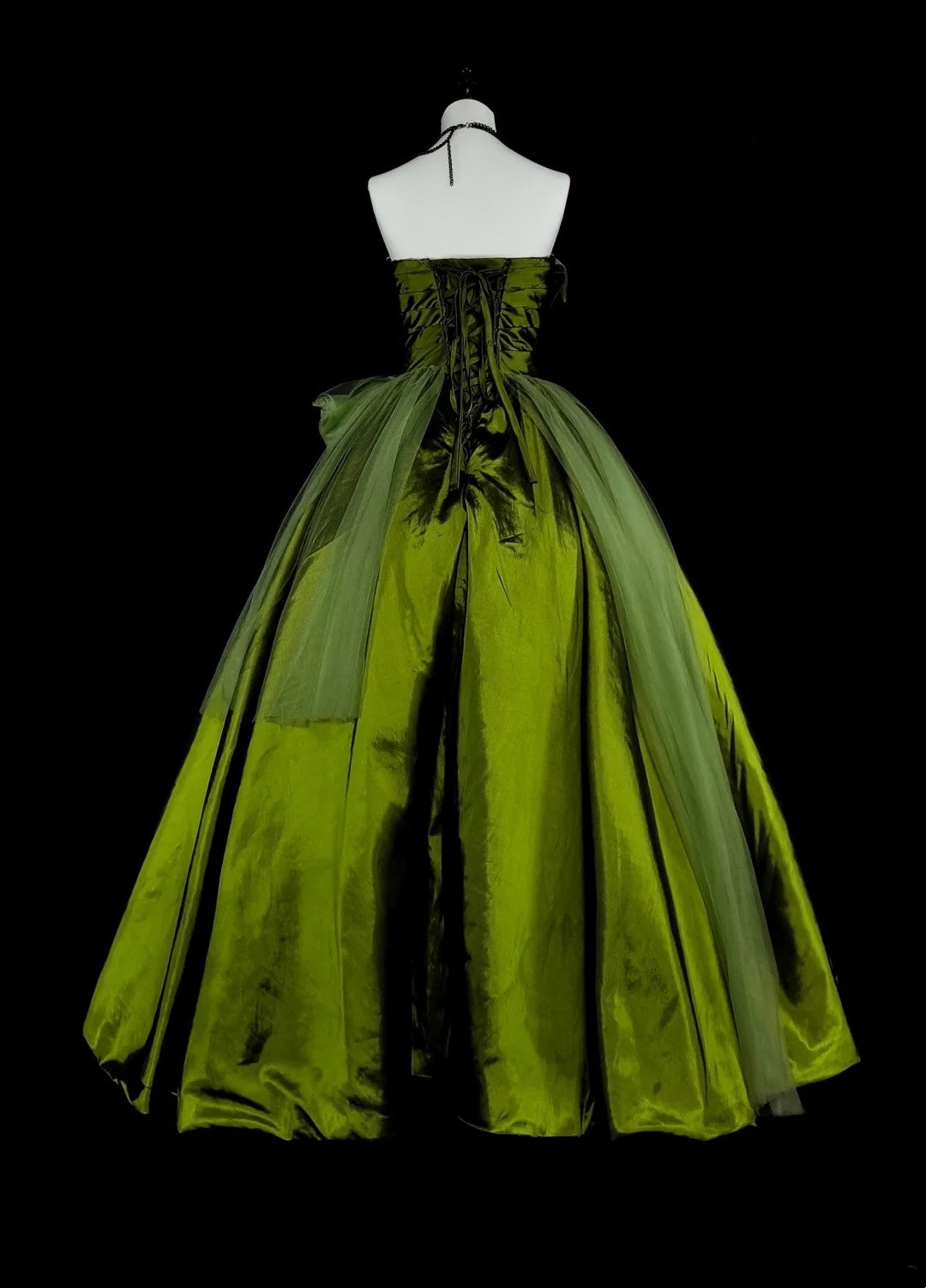 Vintage Ballkleid mit Herzausschnitt, olivgrüner Tüll, Sweet 16 Kleider, Quinceanera Kleid, lang, Vestidos De Fiesta N1464