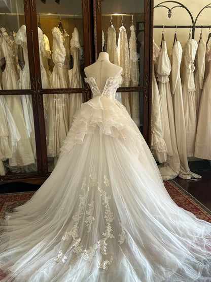 Robes de mariée vintage années 80 Robe de bal bustier à sequins longue Robe de mariée ajustée N2269