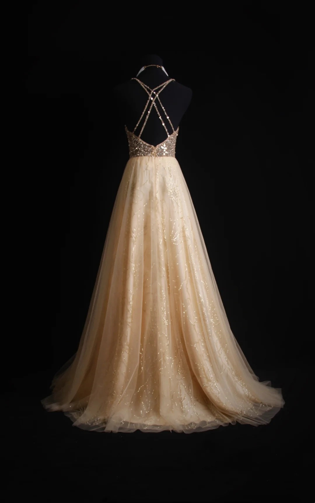 Retro-A-Linien-Kleid mit Spaghettiträgern, Tüll- und Perlenbesatz am Oberteil, langes Ballkleid im Stil der 1950er Jahre, Inspiration für Outfits zum 18. Geburtstag, formelles Kleid N495
